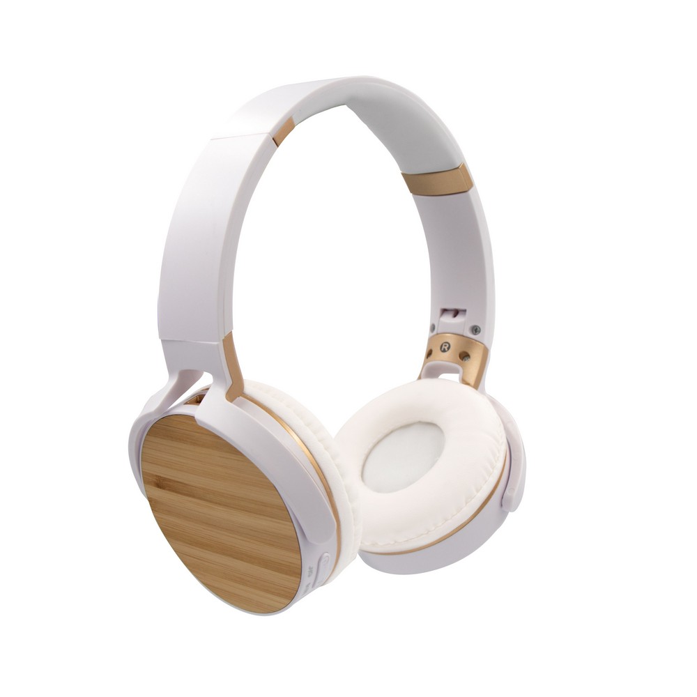 Casque sans fil pliable dtails en bambou | Hollie